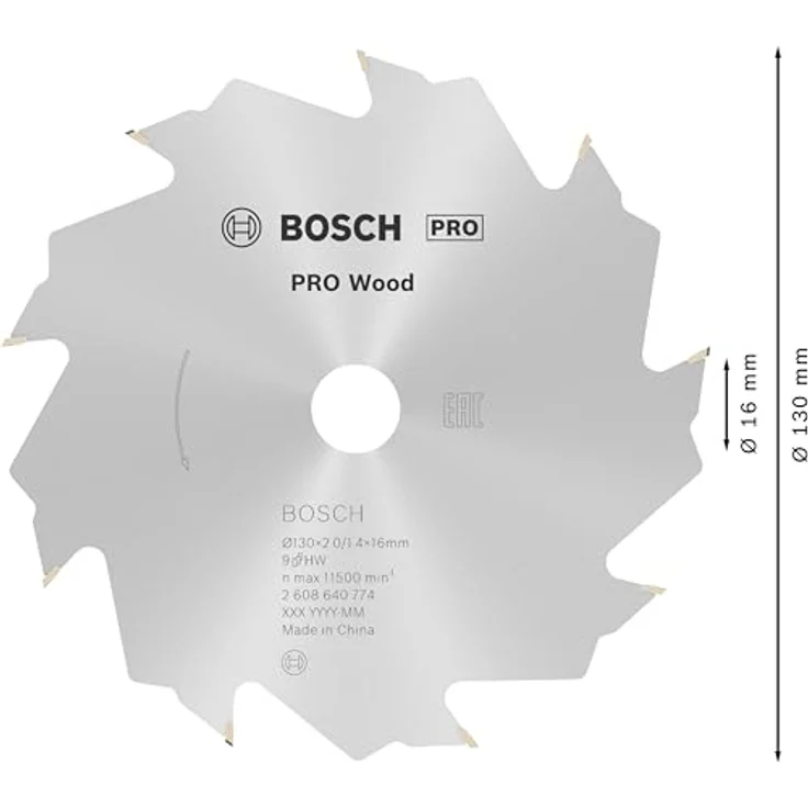 Bosch Professional Zubehör 2608640774 Kreissägeblatt Speedline Wood 130 x 16 x 2,2 mm, 9 – Bild 3