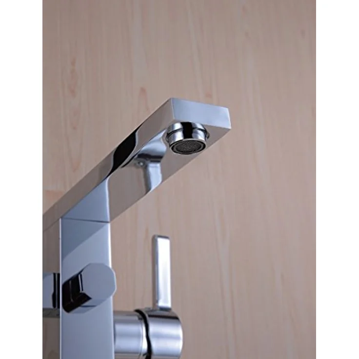 Bernstein Standarmatur freistehend Wannenarmatur 1521, Einhebelmischer mit Handbrause und 1,5 m Schlauch, geräuscharm, einfache Montage – Bild 3