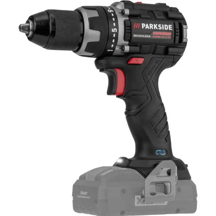 PARKSIDE PERFORMANCE® Akku-Bohrschrauber PABSP 20 Li C3, 20 V, max. 2000,00 U/min, mit Bluetooth® und 2-Gang-Getriebe