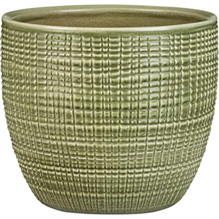Scheurich Corteza, Blumentopf aus Keramik, Farbe: Menta, 15,6 cm Durchmesser, 14 cm hoch, 1,9 l Vol.