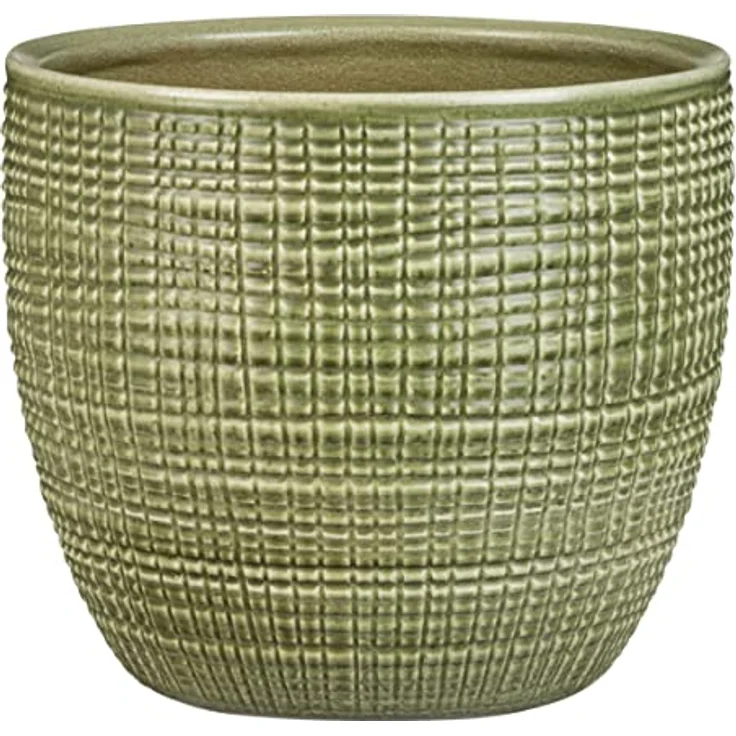 Scheurich Corteza, Blumentopf aus Keramik, Farbe: Menta, 15,6 cm Durchmesser, 14 cm hoch, 1,9 l Vol. – Bild 1
