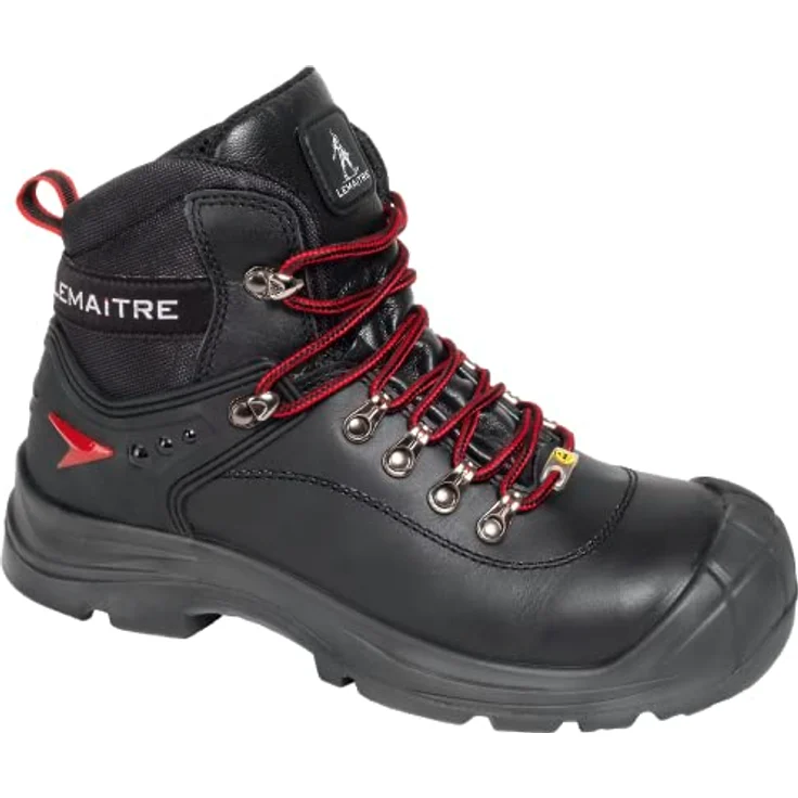 LEMAITRE S3 ESD Stiefel "Slog" Arbeitsschuh mit Überkappe, Schwarz, ESD Sicherheitsschuh, knöchelhoch, Stahlkappe, rutschhemmend – Bild 2