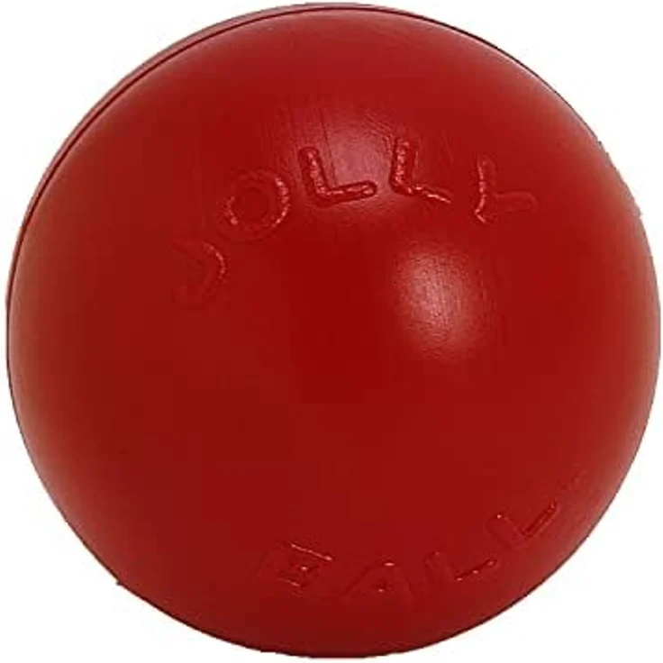 Holland Animal Care Jolly Push-n-Play Ball, unverwüstliches Hundespielzeug aus beissbeständigem Polyethylen, blau – Bild 4