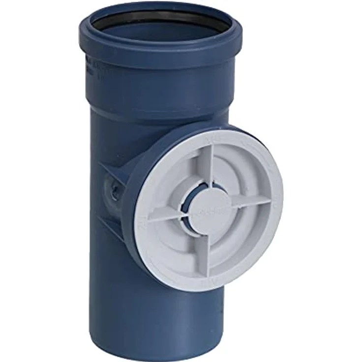 POLOPLAST POLO-KAL NG Reinigungsrohr DN 50, schalldämmend, blau, mit Muffe und Lippendichtring – Bild 2