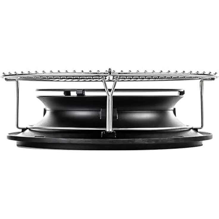 Kamado Joe® SloRoller für Big Joe Schwarz, innovativer Fleischhalter mit patentierter Harvard-Technik für optimale Rauchentwicklung und Temperaturkontrolle.