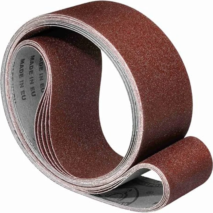 Klingspor Schleifband LS307X, 100 x 1220 mm, Körnung P100, 5 Stück, für Holz & Metall, reißfeste Gewebeunterlage, Profi-Qualität – Bild 2