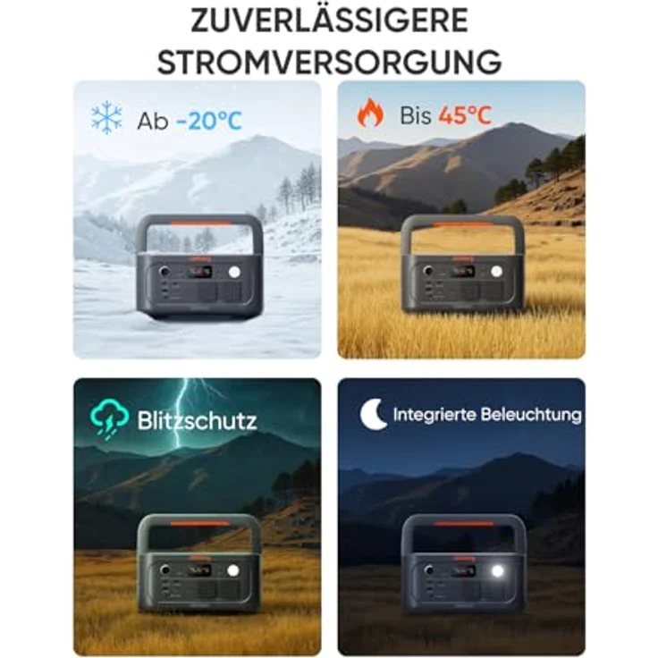 Jackery Explorer 500 V2, Tragbare Powerstation mit 512Wh LiFePO4 Akku, 500W Dauerleistung, Schnellladung und 6000 Zyklen für Camping und Notfälle – Bild 4