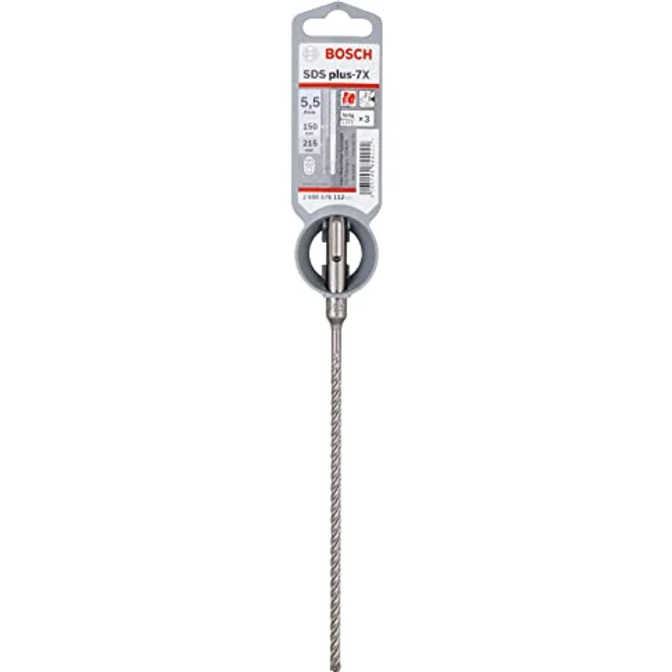 Bosch Professional Hammerbohrer SDS Plus-7X (für Beton und Mauerwerk, 5,5 x 150 x 215 mm, Zubehör Bohrhammer) – Bild 3