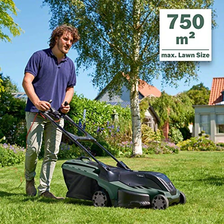 Bosch UniversalRotak 750 Elektro-Rasenmäher, 06008B9305, 45 cm Schnittbreite, 1.700 Watt Leistung, 50 l Fangkorbvolumen – Bild 2