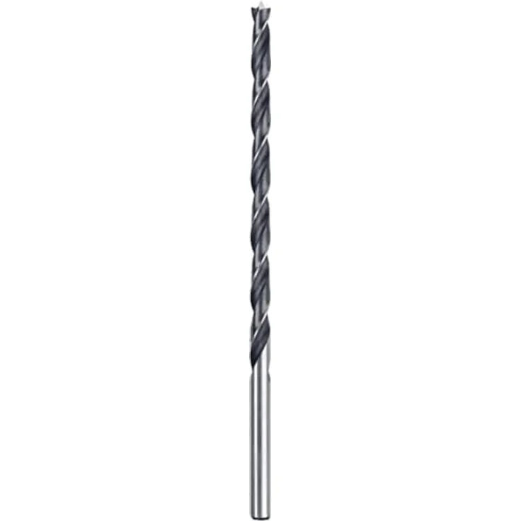 KWB Holz-Spiralbohrer 10 mm, extra lang 250 mm, CV-Stahl mit Zentrierspitze und Vorschneidern, schwarz – Bild 2