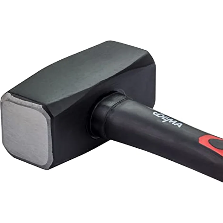 DEMA Hammer Fäustel / Hammer 1500g mit Fiberglasstiel, schwere und massive Ausführung, ergonomischer Griff – Bild 3