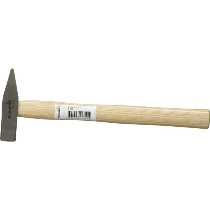 Hultafors Tischhammer B300, 400 g mit sandgestrahltem und klar lackiertem Kopf, gehärtetem Stift und Schlagfläche, Hickory-Stiel