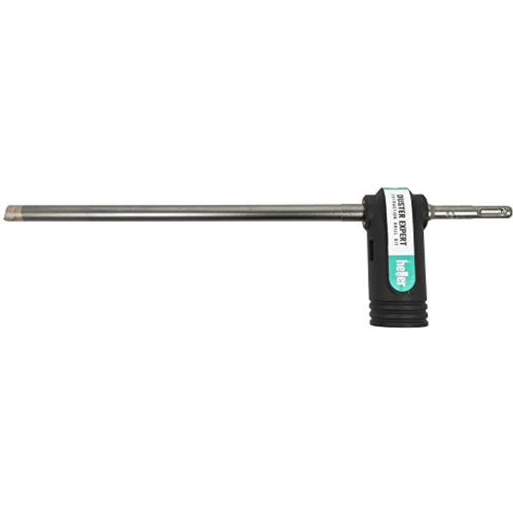 Heller Tools Duster Expert 3-tlg. Set, Schwarz-Grau, Bohrer mit integriertem Staubabsauger, Ø 6/8/10 x 100/220 mm, inkl. Adapter – Bild 3