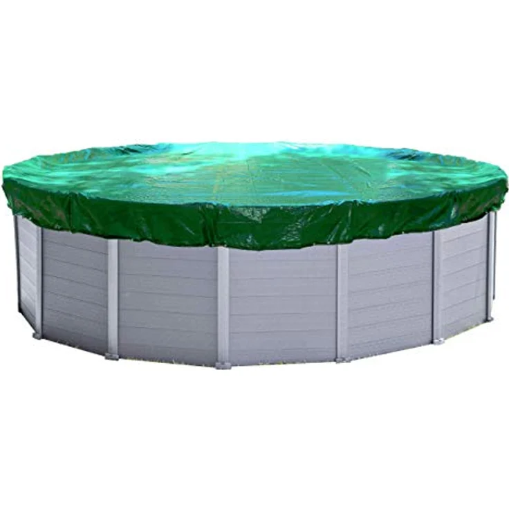 Abdeckplane Pool Rund Planenmaß Ø 420cm passend für Poolgröße Ø 320-366 cm Winterabdeckplane Poolabdeckung 180g-m² – Bild 10