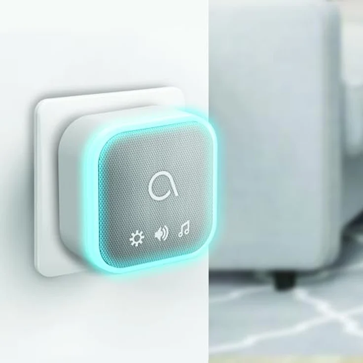 Avidsen Sona-T Plug, kabellose Smart Home Türklingel mit Stoffdesign und leuchtendem Blitz – Bild 5