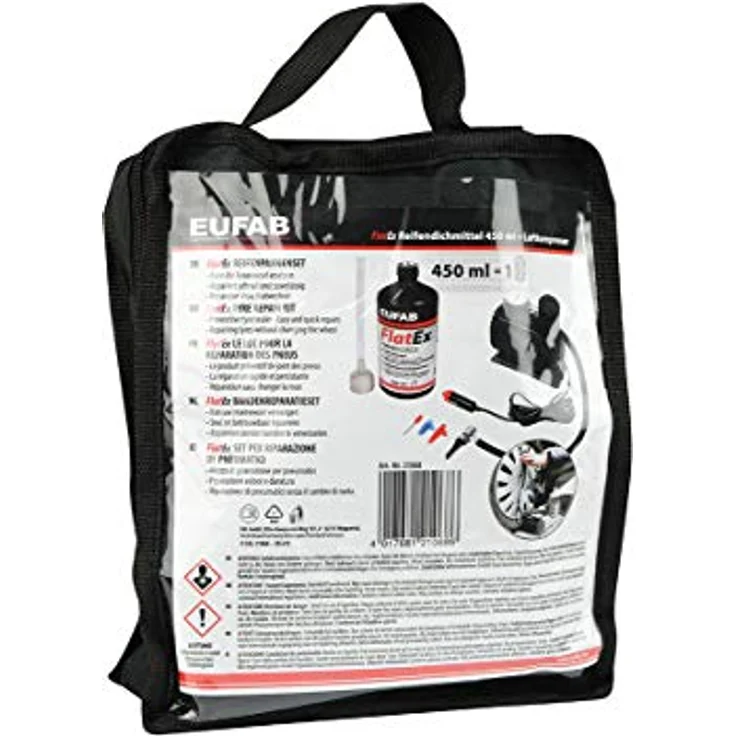 Eufab, Kompressor, Reifenpannenset (18 Bar, 0.45 l) – Bild 5