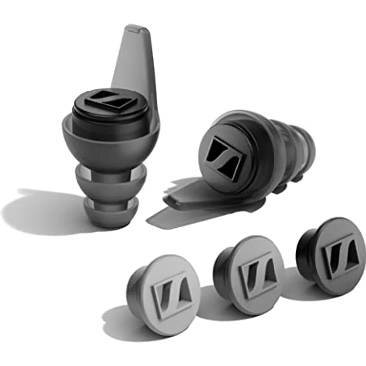 Sennheiser SoundProtex Plus Gehörschutz-Ohrhörer – Wiederverwendbarer Gehörschutz mit Vier wechselnd aktiven Filtern – High-Fidelity-Sound bei sicherer Lautstärke – Schwarz – Bild 1