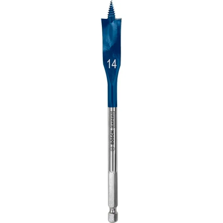 Bosch Expert Self Cut Speed Spade Bit, 14mm x 152mm, HEX Shank, schnelles Bohren in Weichholz – Bild 1