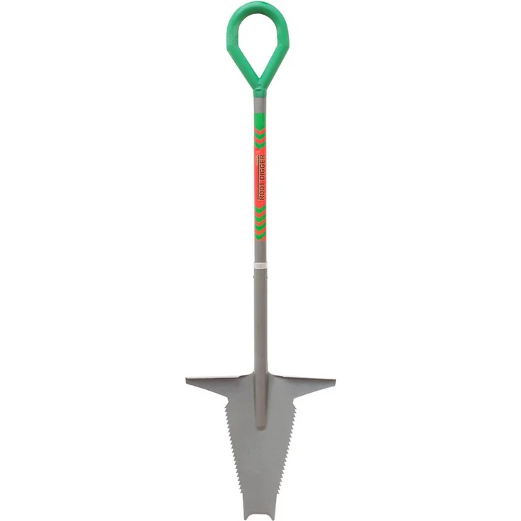 Starlyf Spaten Root Digger Wurzelspaten, (Spar Set, 1-St., 1er, 2er Pack oder mit Schaufel), Mehrzweckschaufel mit Schneidspitze, 124cm aus Manganstahl, grau – Bild 1