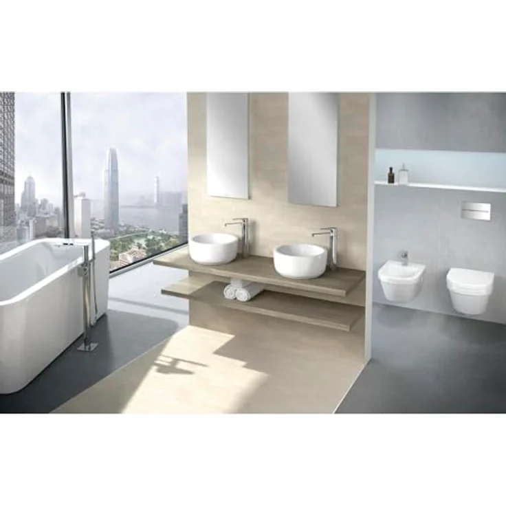 Villeroy & Boch, Waschbecken V&B Aufsatzwaschtisch ARCHITECTURA 600x400mm, rechteckig, weiß-alpin mit Überlauf – Bild 6