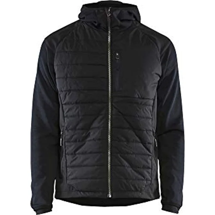 BLÅKLÄDER 593021178699XXL Hybrid Jacke, Dunkel Marineblau/Schwarz, Größe XXL mit dünnem aber warmen Polsterung an Vorder- und Rückseite
