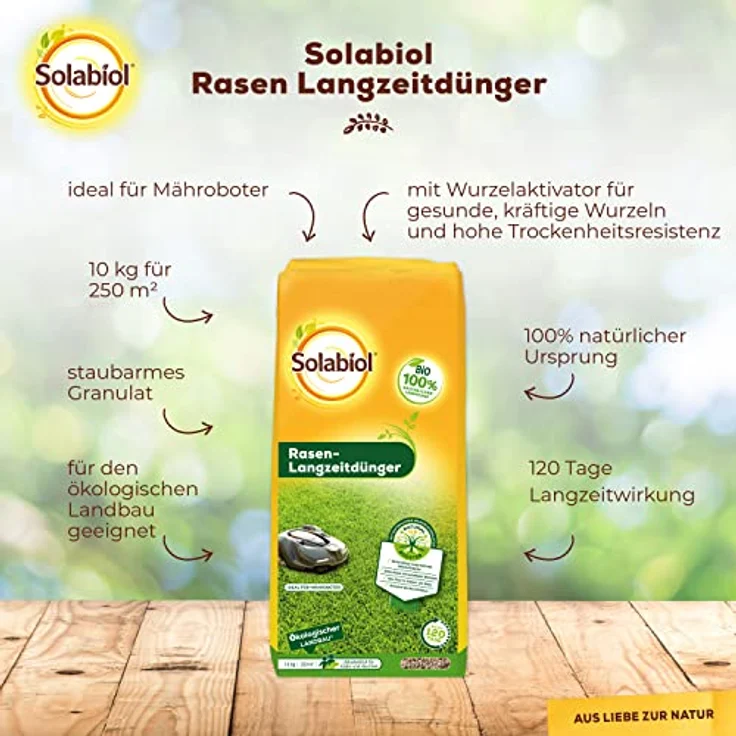 SBM Solabiol Rasen-Langzeitdünger, 10 kg – Bild 2