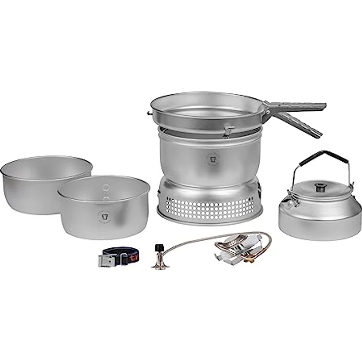 Trangia Campingkocher Serie 25, Gaskocher für 3-4 Personen mit Ultralight-Aluminium und expandierbarem Kochgeschirr – Bild 2