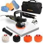 Duke-Handel Exzenter-Poliermaschine 810 W, 15mm Hub, 4800 max. U-min, ohne Akku und Ladegerät, Poliermaschine für Rechts- und Linkshänder, 6m Kabel, 7-stufige Geschwindigkeitsregelung