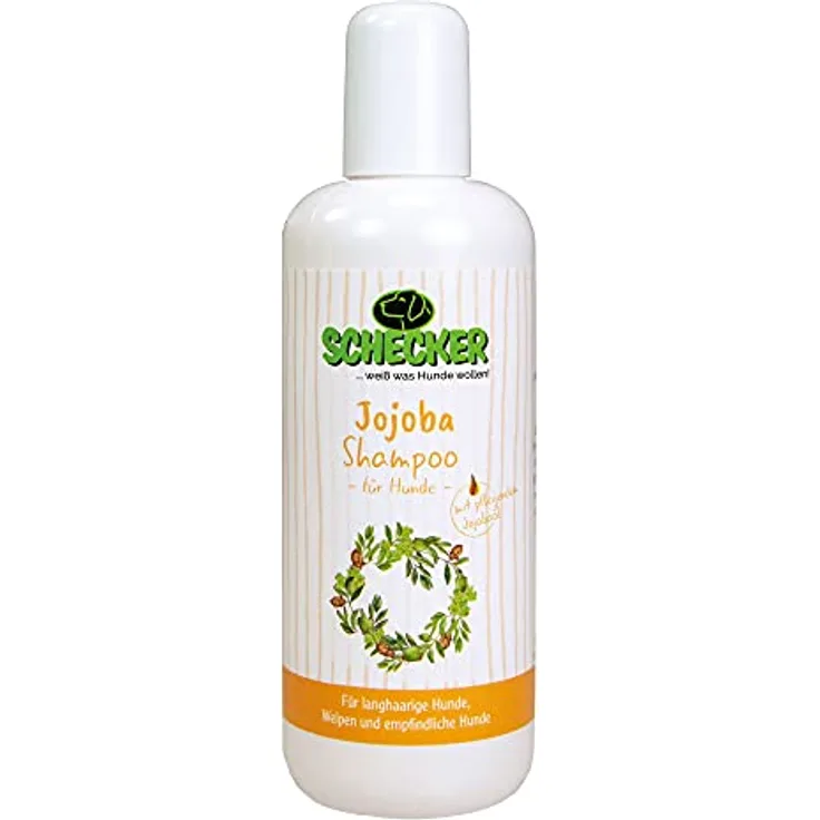 Schecker Jojoba Shampoo, mildes pH-neutrales Tiershampoo für empfindliche Haut, 250 ml