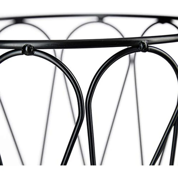 Relaxdays Blumenständer Metall, Paravent für Blumentöpfe, 6 Ablagen, Blumentreppe Indoor & Outdoor, H: 140 cm, schwarz – Bild 7