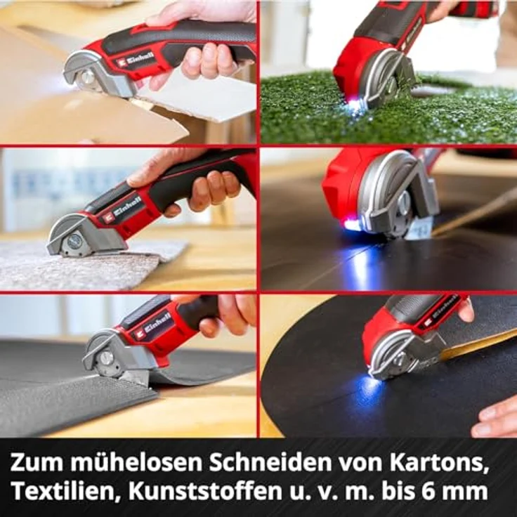 Einhell TE-UC 18/6 Li - Solo Akku-Universalschneider, 18V, selbstschärfende Klinge, LED-Licht, ergonomischer Handgriff – Bild 6