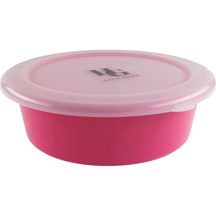 Horse Guard Futterbehälter Futtereimer mit Deckel, pink - 6 Liter, robust und langlebig