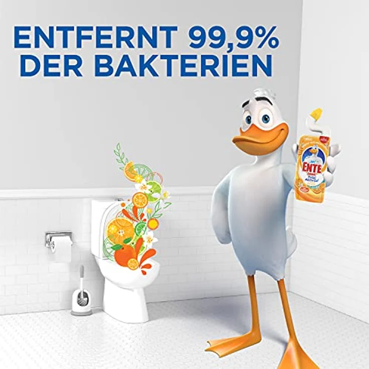 WC Ente Total Aktiv Gel WC-Reiniger, 0,75 l, effektiver Sanitärreiniger gegen Kalk und Keime – Bild 4