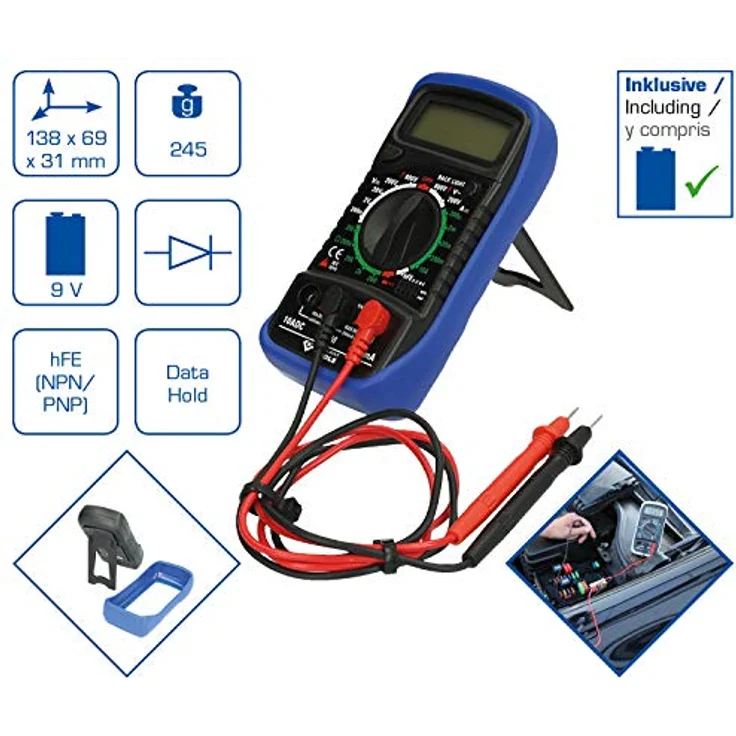 BRILLIANT TOOLS BT122900 Multimeter, Blau Schwarz, 1-TLG – Bild 3