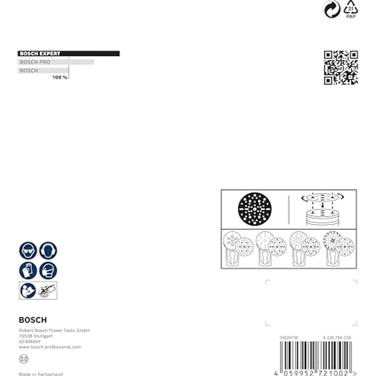 Bosch 6x EXPERT O780 Folienschleifscheibe, Ø 150 mm, Körnung 400, für Hartholz und Farbe auf Holz – Bild 4