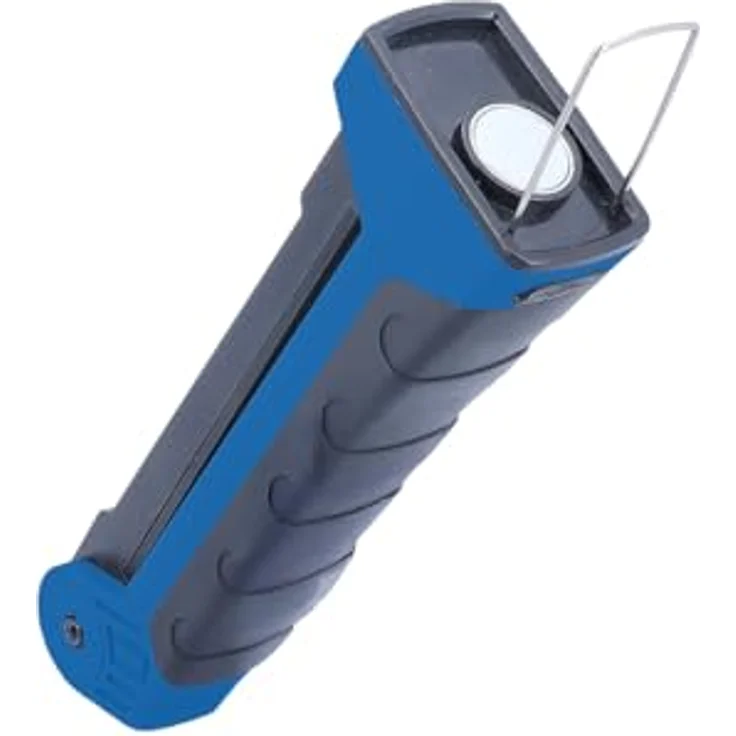 Schwabe LED Akku Handlampe 4W 400 Lumen, 6500K Tageslicht, schwenkbar 225°, USB-C Ladefunktion, Magnetfuß & Haken, IP20, robuste Werkstattlampe, Modell 42827 – Bild 3