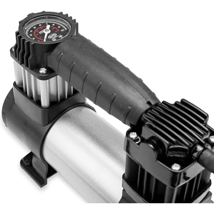 HEYNER® Auto Kompressor elektrische Luftpumpe minikompressor 10 bar 12V LED Beleuchtung – Bild 6