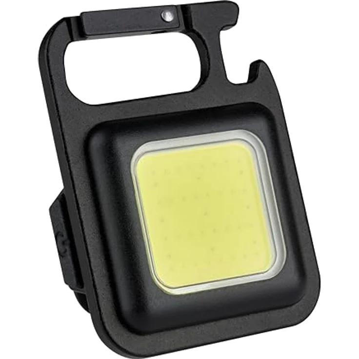 TFA Dostmann Mini LED Arbeitsleuchte COB, 43.2040, Inspektionsleuchte, tragbar, magnetische Werkstattlampe, Outdoor, inkl Flaschenöffner, 6 Watt, 5 Leuchtmodi, schwarz – Bild 1