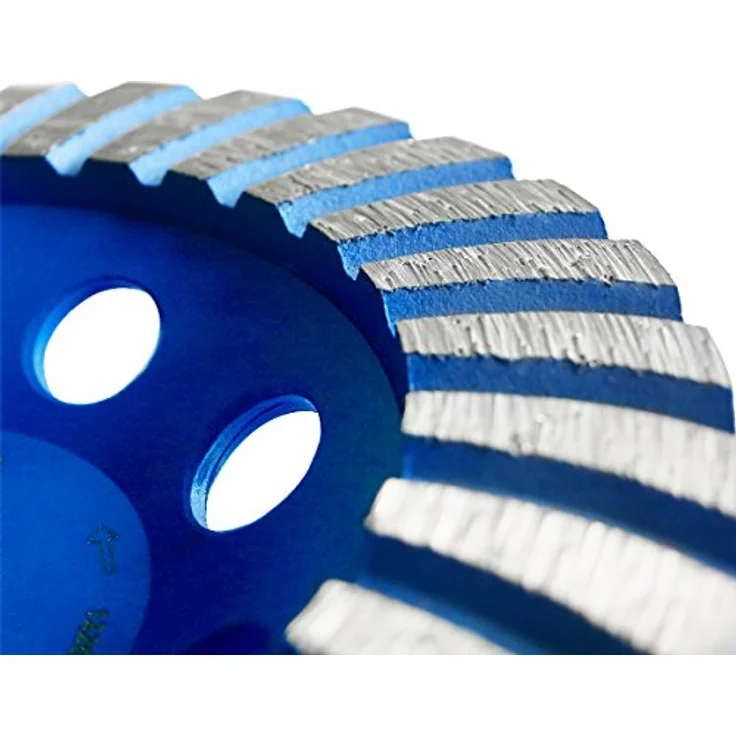 S&R Diamantschleiftopf 125 mm, Profiqualität für Beton, Granit, Naturstein, Kunststein, Estrich, 2-reihig, universal für Winkelschleifer – Bild 2