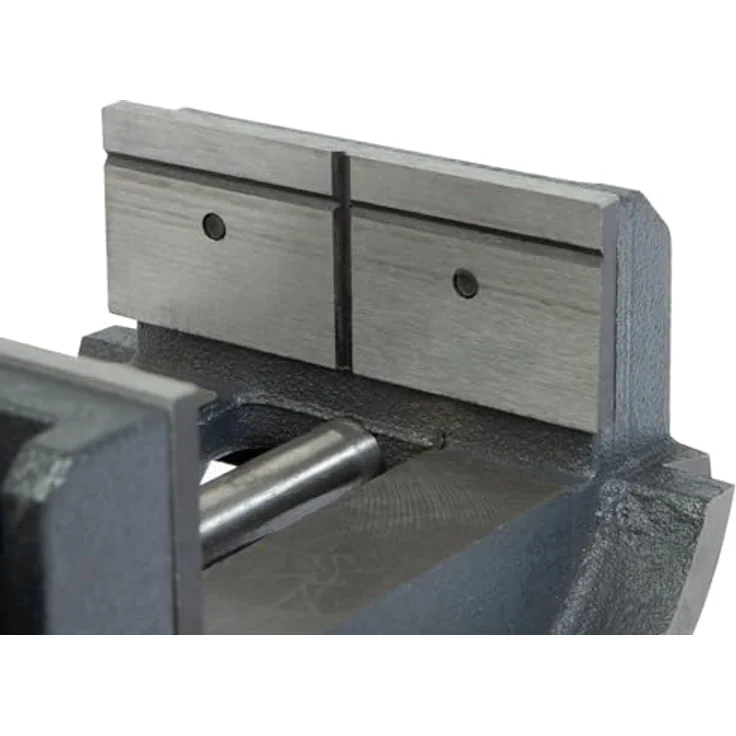 EBERTH Maschinenschraubstock 90° kippbar aus Stahlguss, Maximale Spannbreite 105 mm, Backenbreite 100 mm, Schraubstock für Bohrmaschine, Fräsmaschine (schwarz) – Bild 2