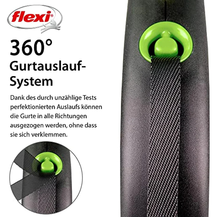 flexi Rollleine Design - Schwarz/Grün - L, Multi, small, 4000498034125 – Bild 3