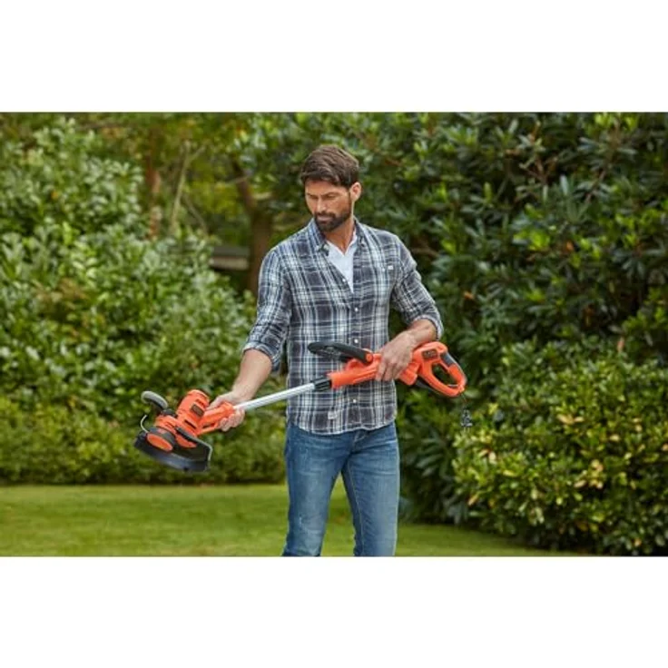 Black+Decker BESTA530C10-QS Rasentrimmer Fadenschneider 550W 550W-30cm mit 10 Meter Kabel 30cm + 10m – Bild 7