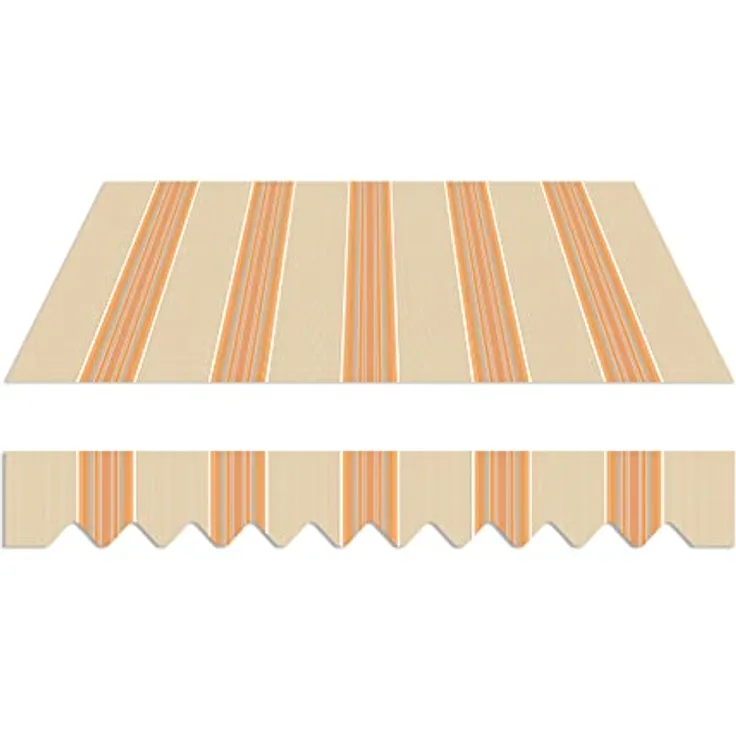 Home Trends Markisenstoff 4m Markise mit Volant 4 x 3 m wasserabweisend und UV-schützend (P3037)