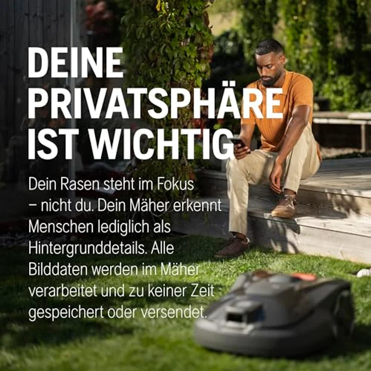 Husqvarna Automower® Aspire R6V, Rasenmähroboter für Flächen bis 600 m², ohne Begrenzungskabel, Objekterkennung, GPS-Navigation, WLAN-Steuerung – Bild 5