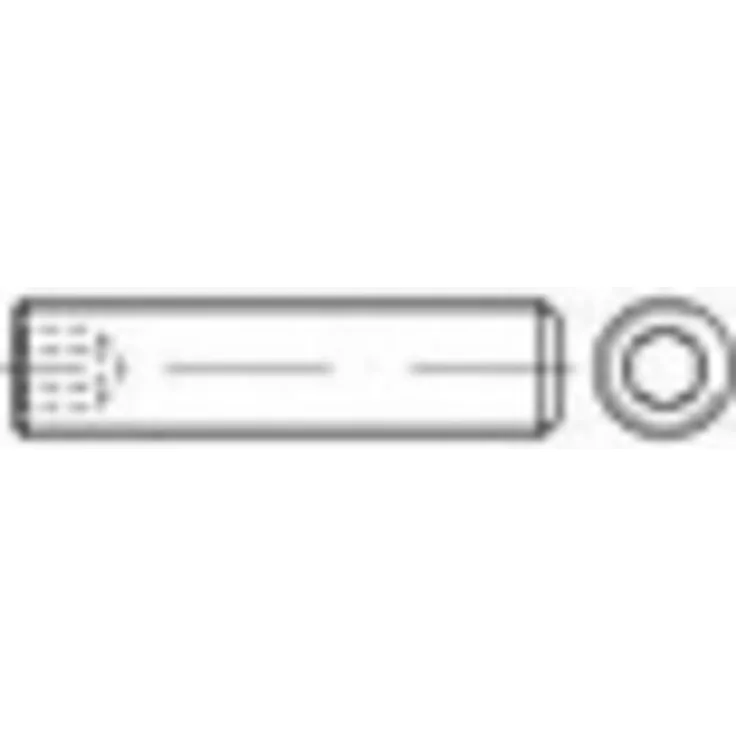 TOOLCRAFT 1062605 Gewindestift M5 10mm Edelstahl A4 50St.