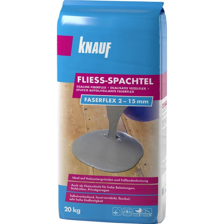 Knauf Fließspachtel Faserflex, 20 kg, für Innen und Außen – Bild 10