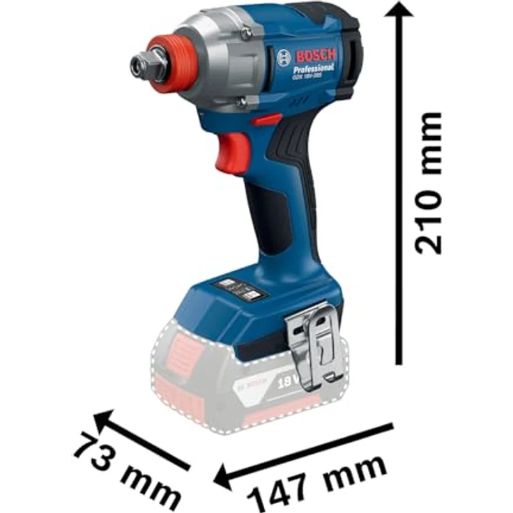 Bosch Professional 18V System Akku Drehschlagschrauber GDX 18V-285, leistungsstarker Schrauber mit 285 Nm Drehmoment – Bild 2