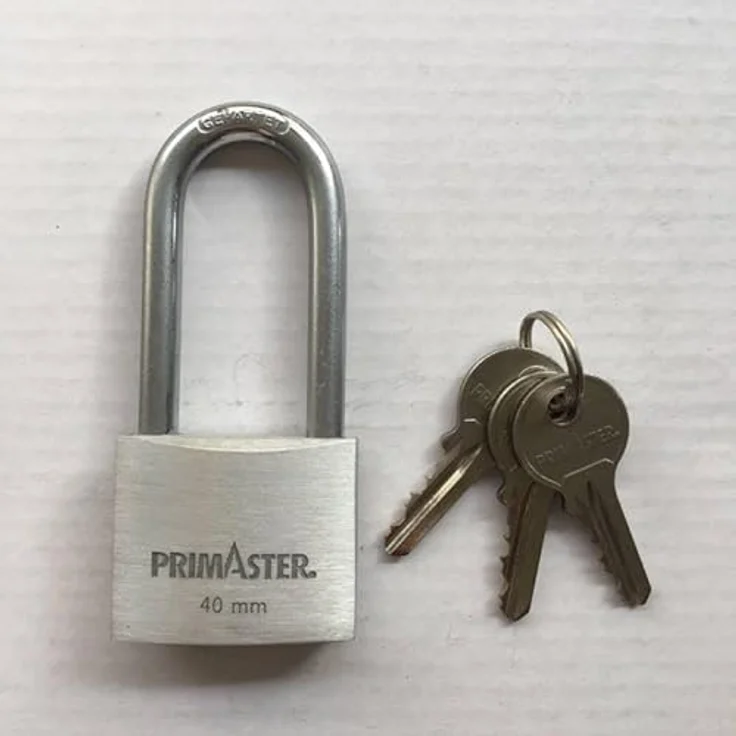 TrendLine Vorhängeschloss silber mit hohem Bügel 40.0 mm - 1 Stück – Bild 2