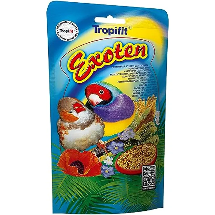 Vogelfutter tropifit Exoten – Lebensmittel für exotische Vögel, Doypack 250 g (2 Stück)
