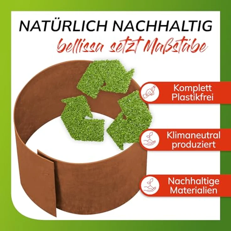 bellissa Rasenkante Kreis Corten 13 cm x Ø 20 cm – Bild 8